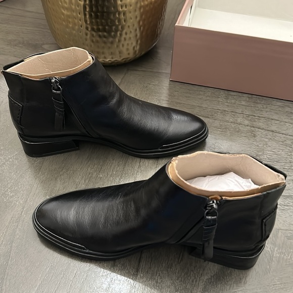 Sarto Franco Sarto Womens Nemi Leather Booties Ankle Boots - Picture 5 of 11